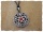 Amulett "Pentagramm" mit Stein Rot
